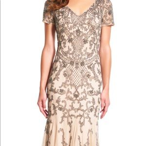 NWT Adrianna Papell Beaded Mermaid Dress